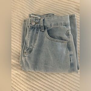Size 6/Size Small, Baggy Bow Jeans